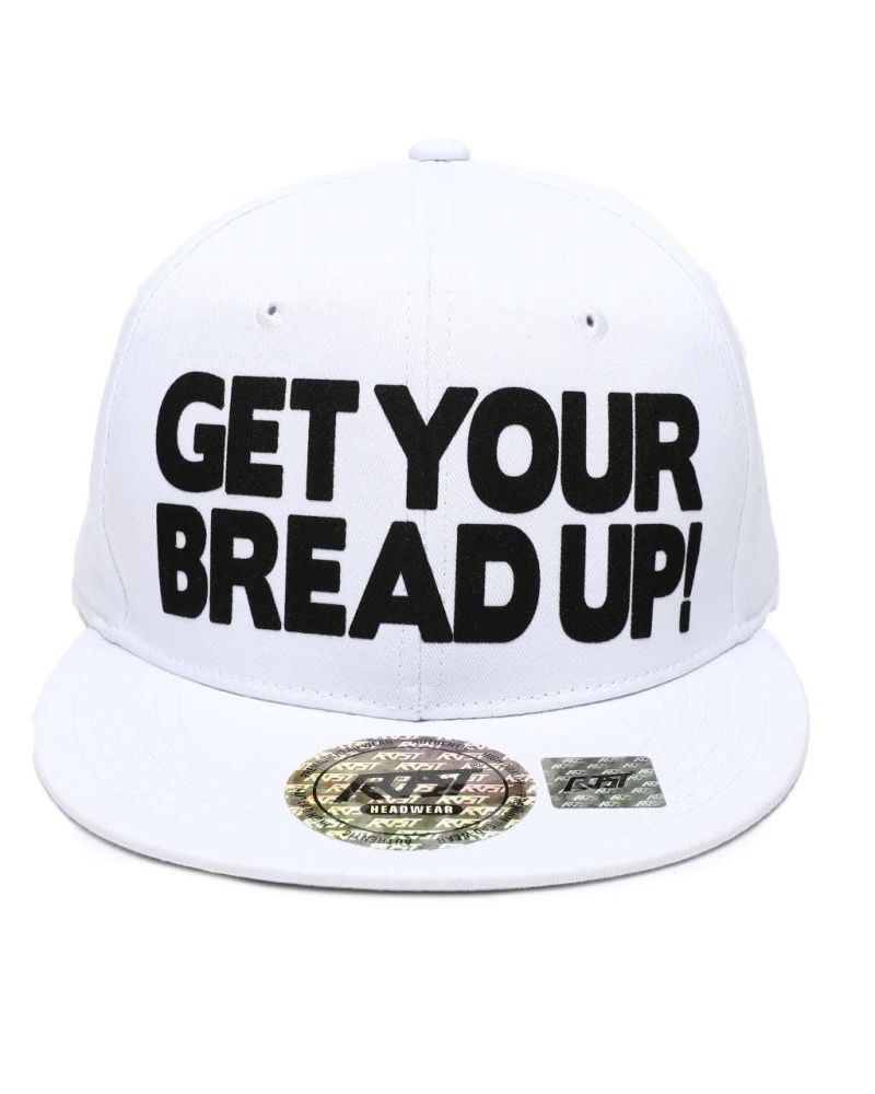 White Bread Up Snapback Hat Size: OS