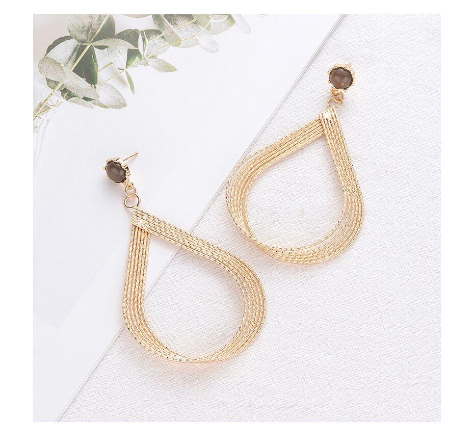 Fashion Gold Tear Drops/Dangle Earrings 
