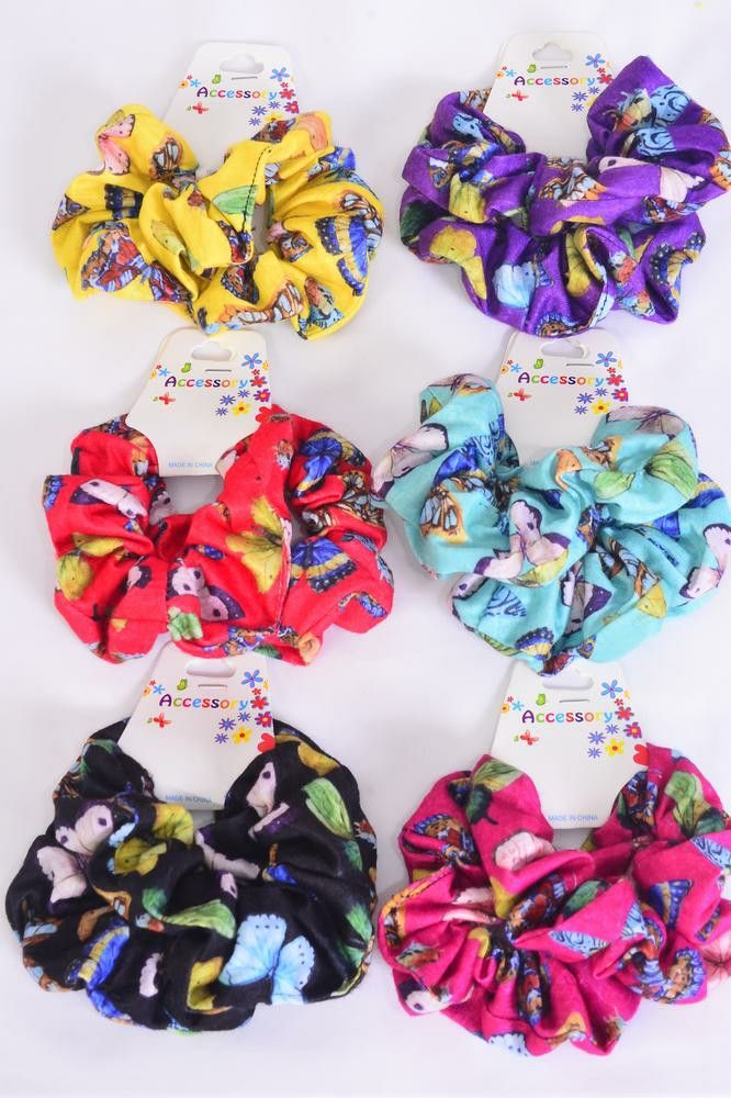 Scrunches Cotton Stretch Butterfly Print