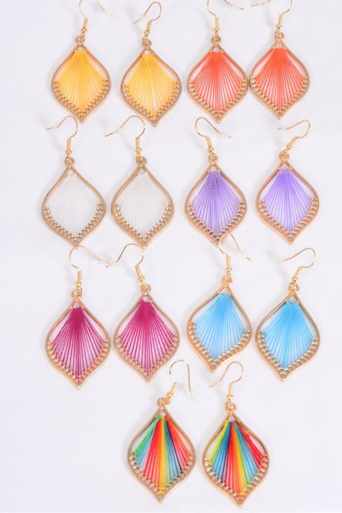 Contemporary Color Multi Mix Earrings