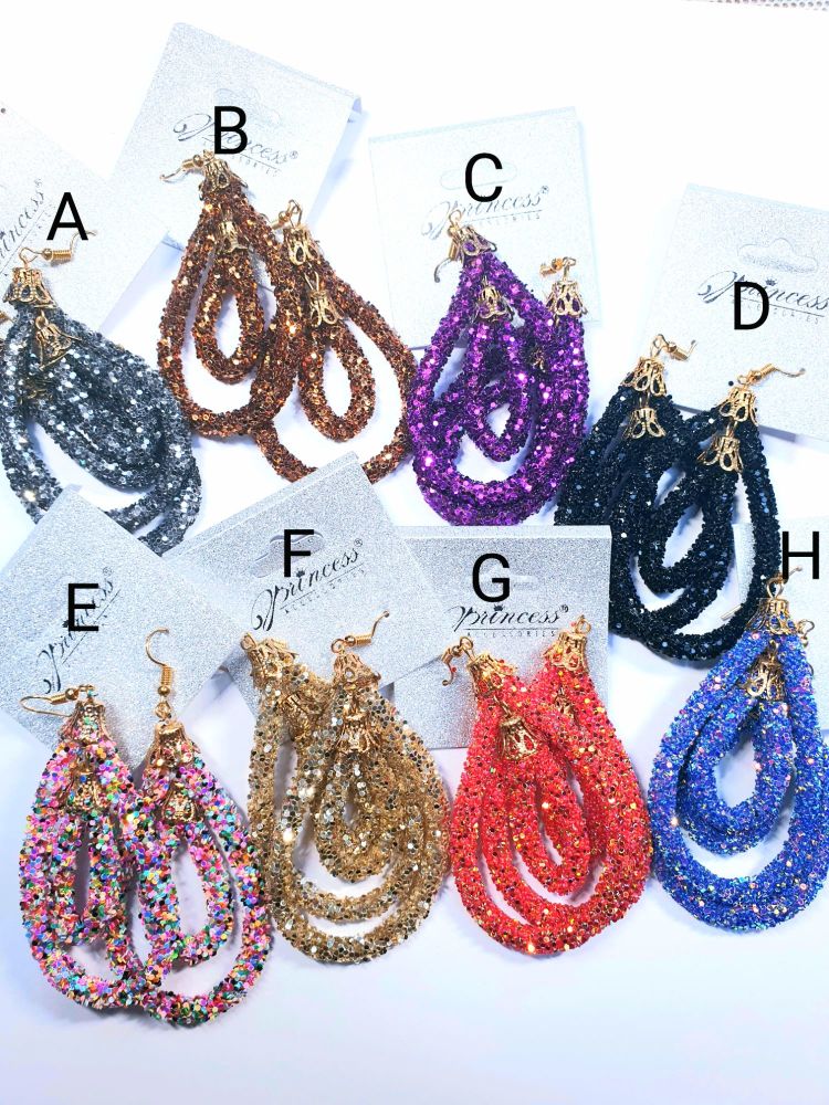 Fashion Dangle Multi Mix Color Earrings
