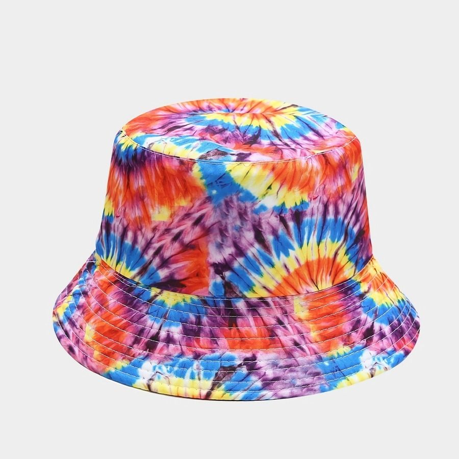 Rainbow Printed Double-Side Bucket Hat Size: OS