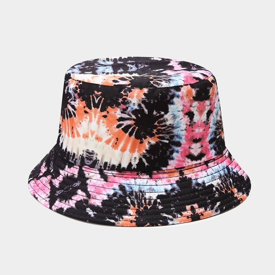 Multicolor Double-Side Printed Bucket Hat Size: OS