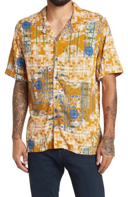 Truffaut Printed Woven Shirt By Native Youth Size: L