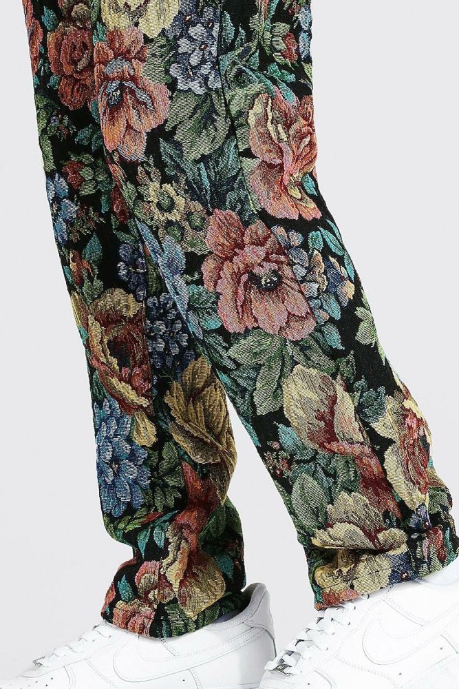 Floral Printed Relaxed Fit Pants Size: 28