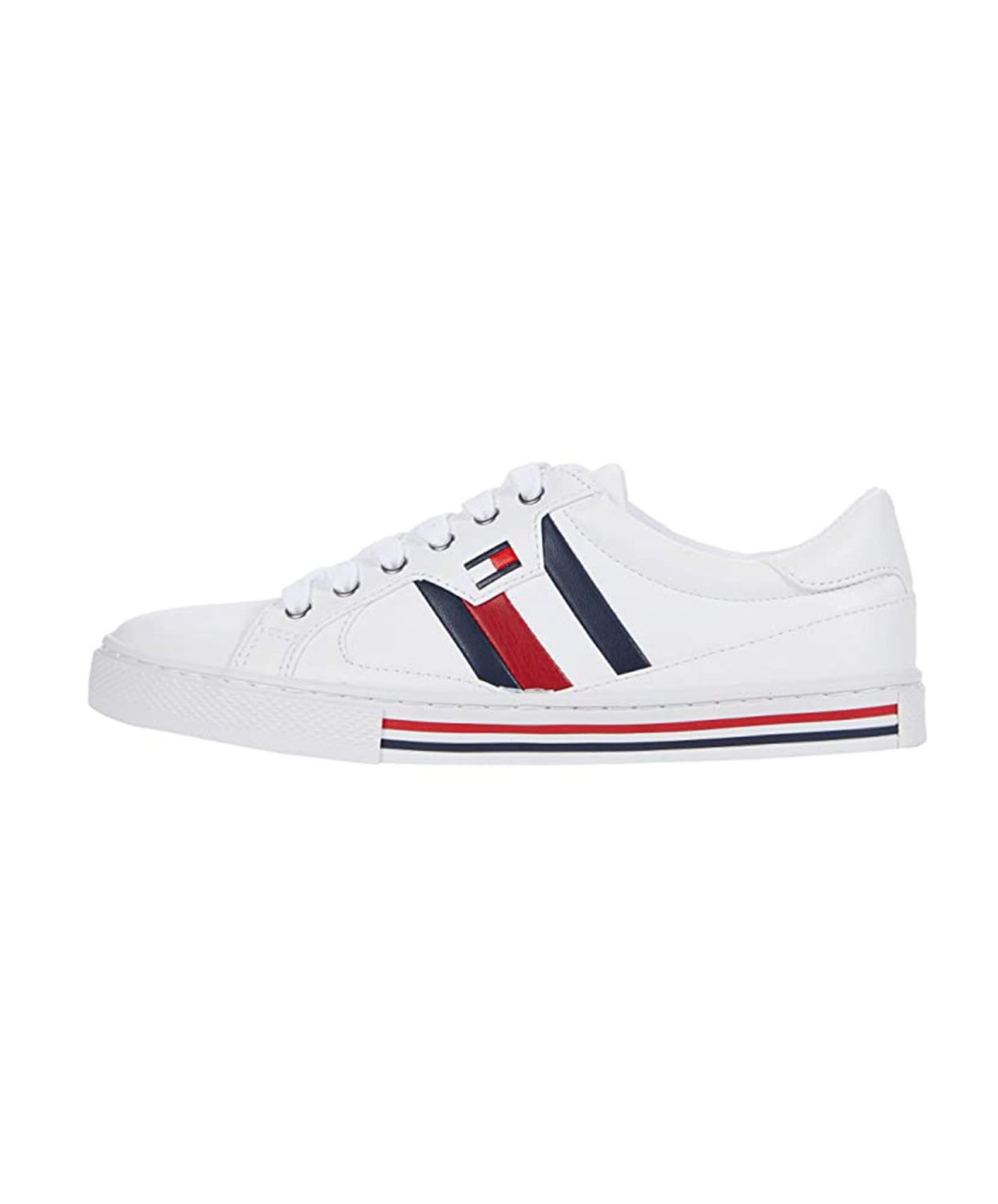 Tommy Hilfiger White Sneakers Size: 9.5