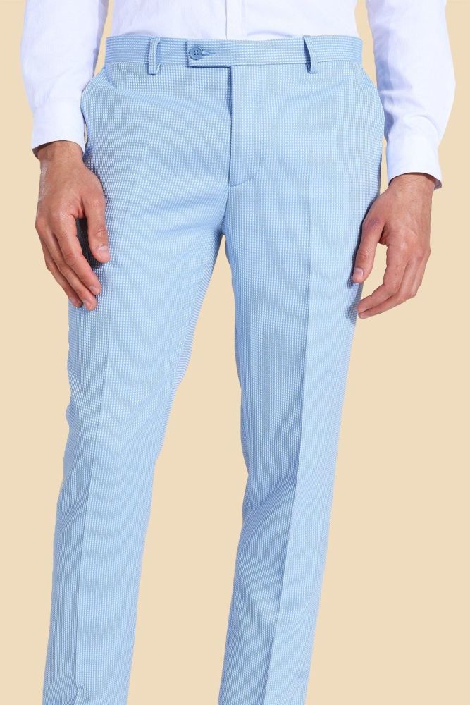 Light Blue Super Skinny Chino Trousers Size: 30