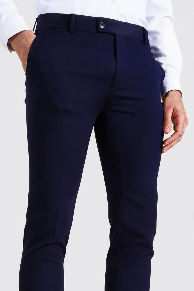 Super Skinny Fit Navy Suit Trouser Size: 30