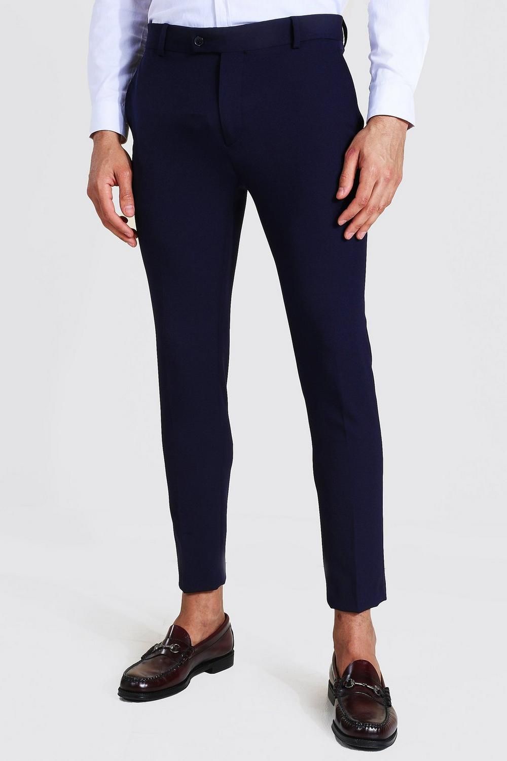 Super Skinny Fit Navy Suit Trouser Size: 30