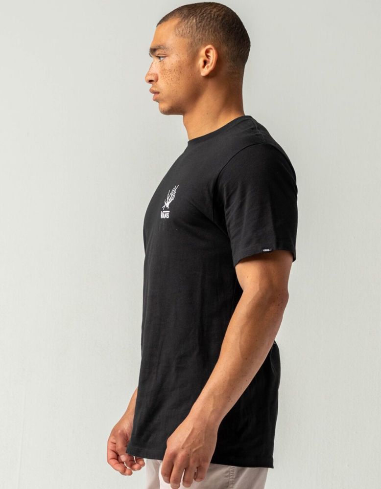 Vans Reality Coral Print Black T-shirt Size: S