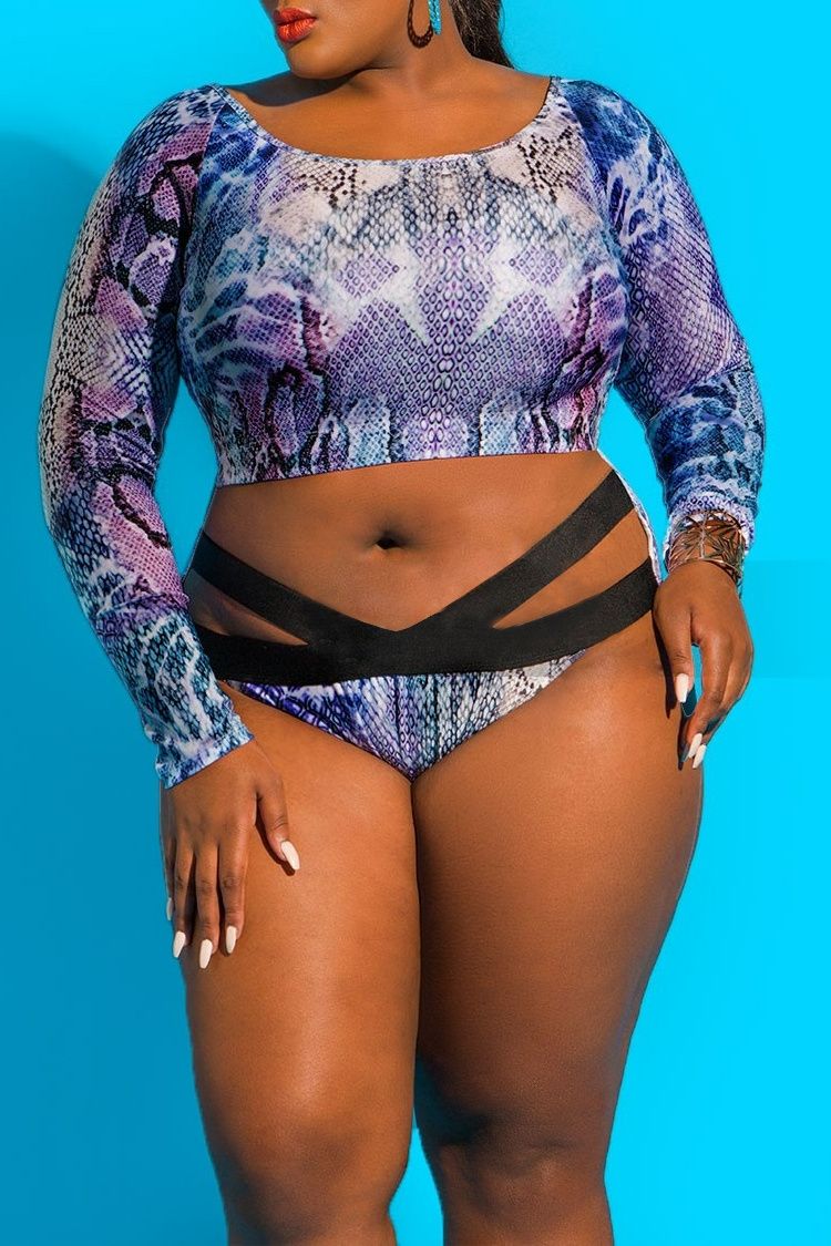  Long-Sleeved Two-Piece Bikini Size: L