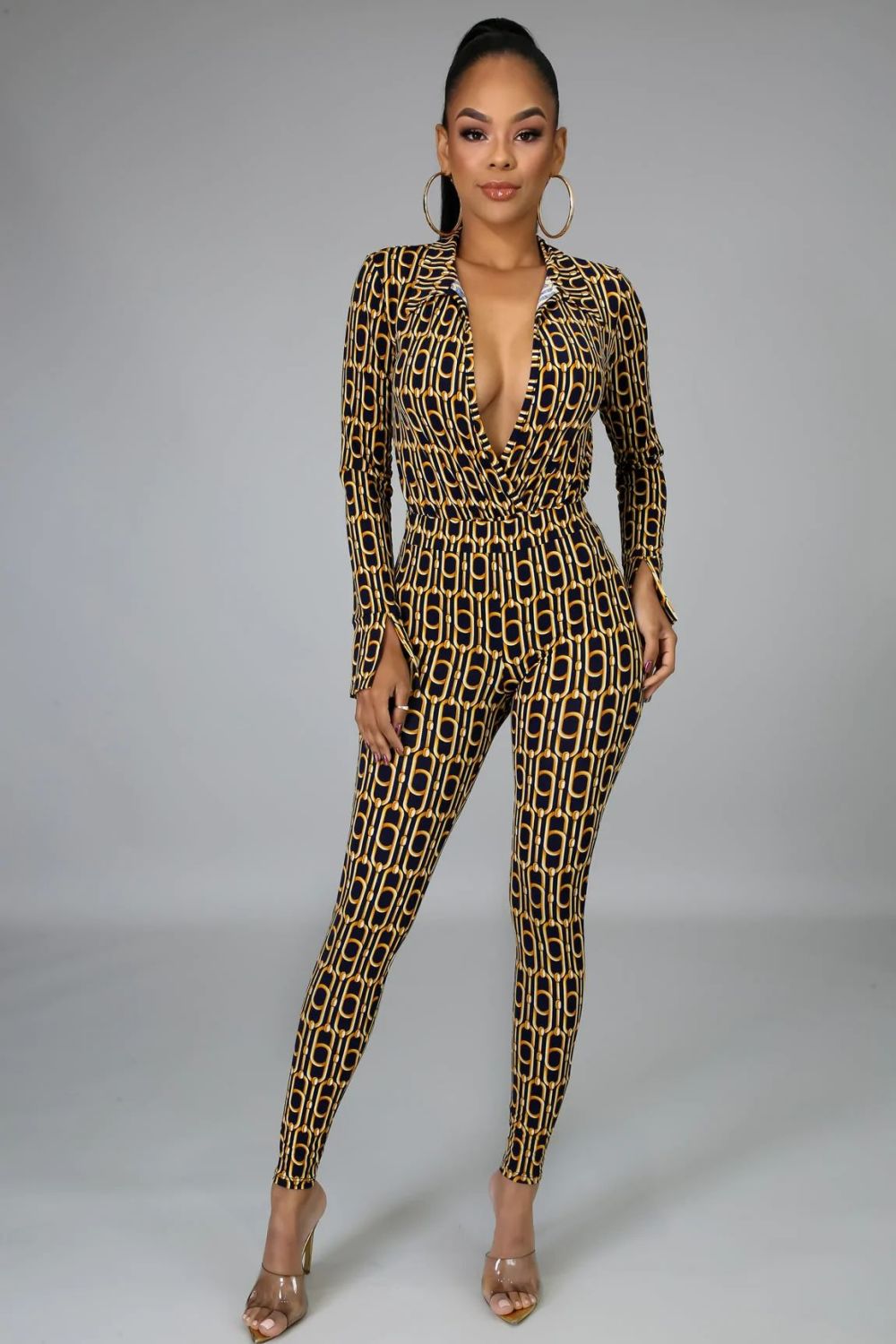 Printed Must Have Bodysuit Pant Set Size: 