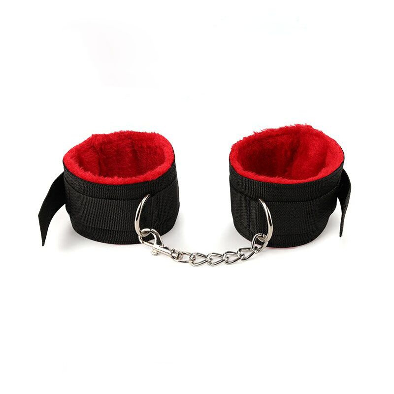 Red/Black Ankle Securely Bondage Cuffs