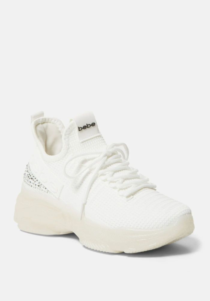 White Sneakers by bebe Size: 8.5