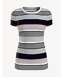 Tommy Hilfiger Essential Stripe Crewneck T-Shirt Size: XXS