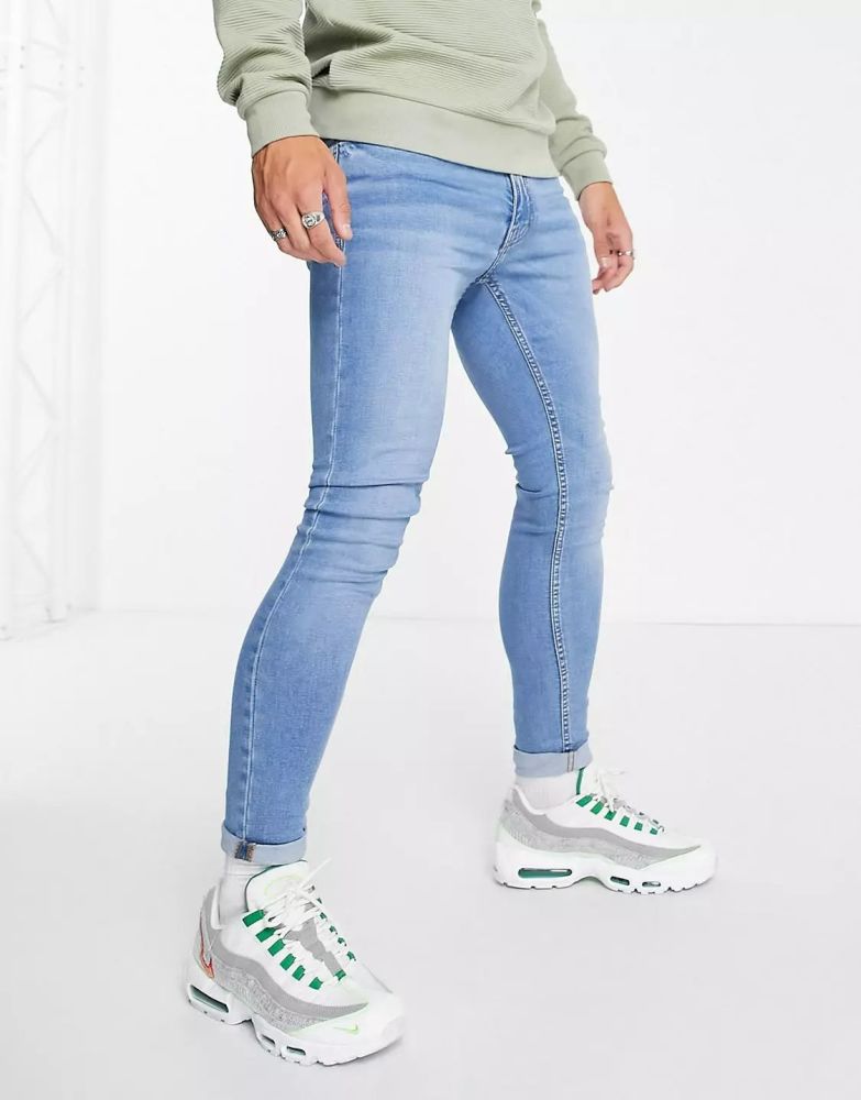 #OV127 Skinny Fit Light Blue Jeans Size: W34 L32