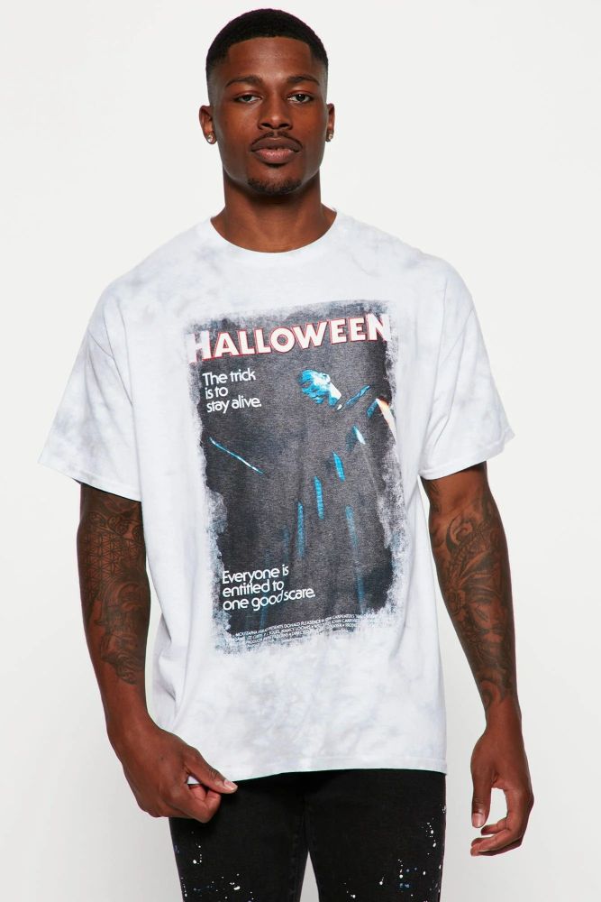Halloween Michael Short Sleeve White T-Shirt Size: M