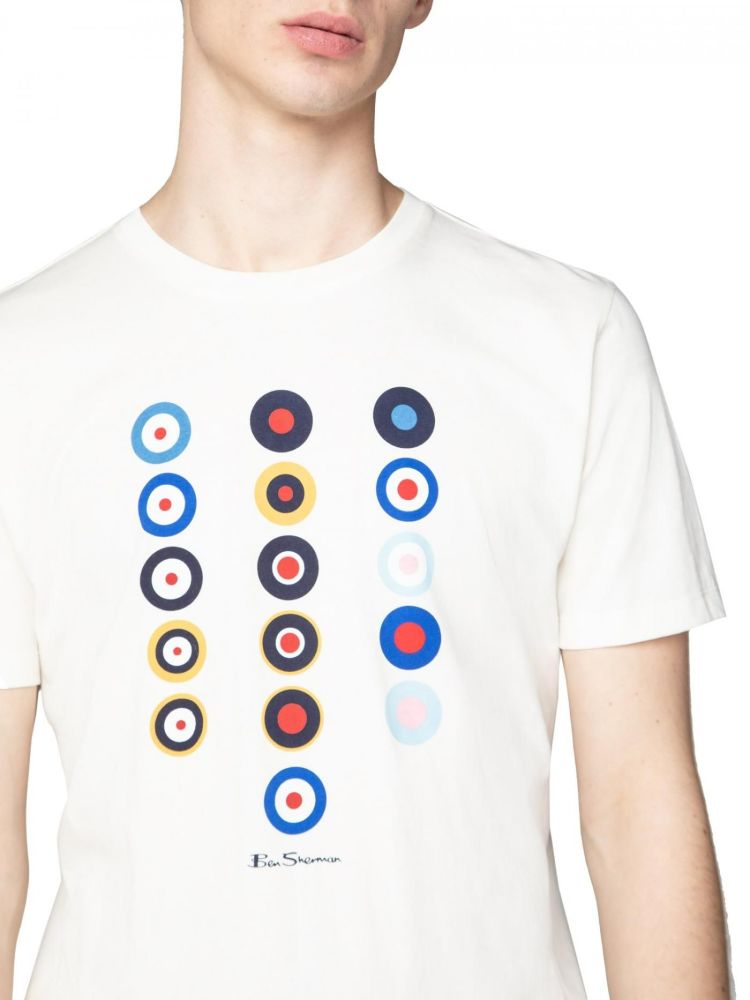 Ben Sherman Bright White History of Target T-Shirt Size: S