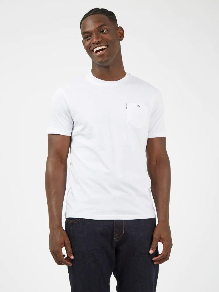 Ben Sherman White Organic Cotton Signature Pocket T-Shirt