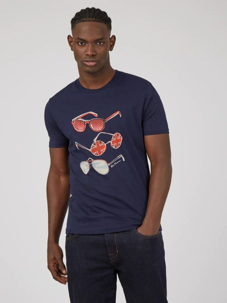 Ben Sherman Summer Shades Graphic T-Shirt Size: 2XL