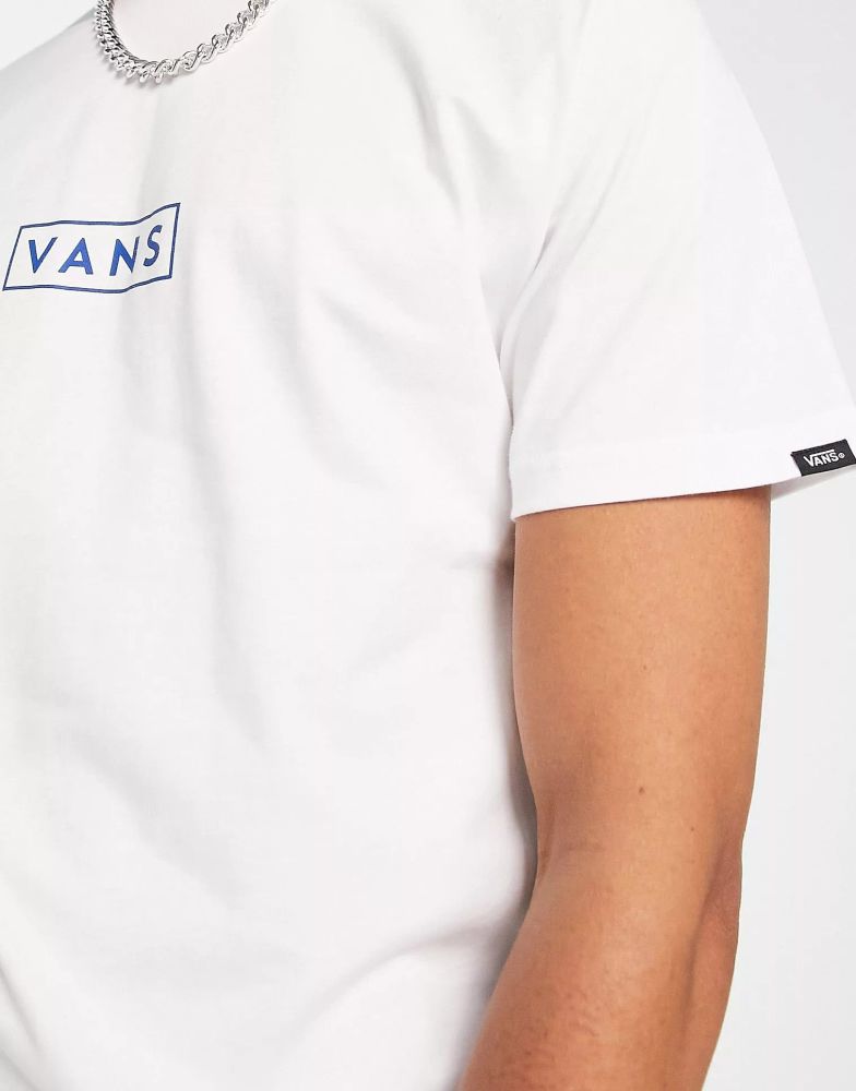 Vans Classic Easy Box Logo White T-Shirt Size: M