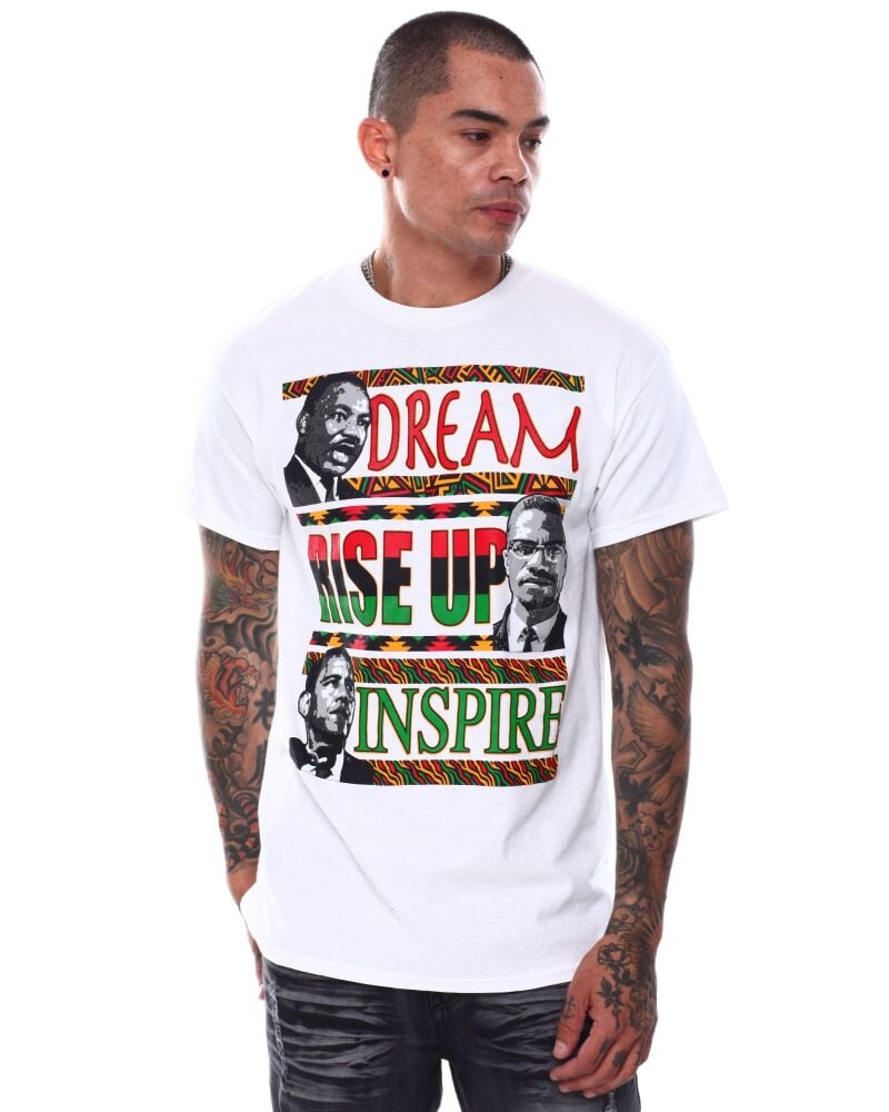 All Power White Graphic Print T-Shirt Size: S