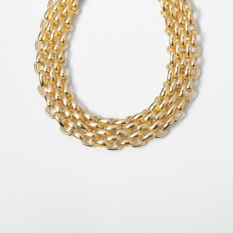 Gold Choker Necklace (length: 35cm 10cm) SKU: 010341