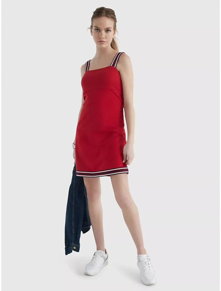 Tommy Hilfiger Stripe-Trim Mini Dress