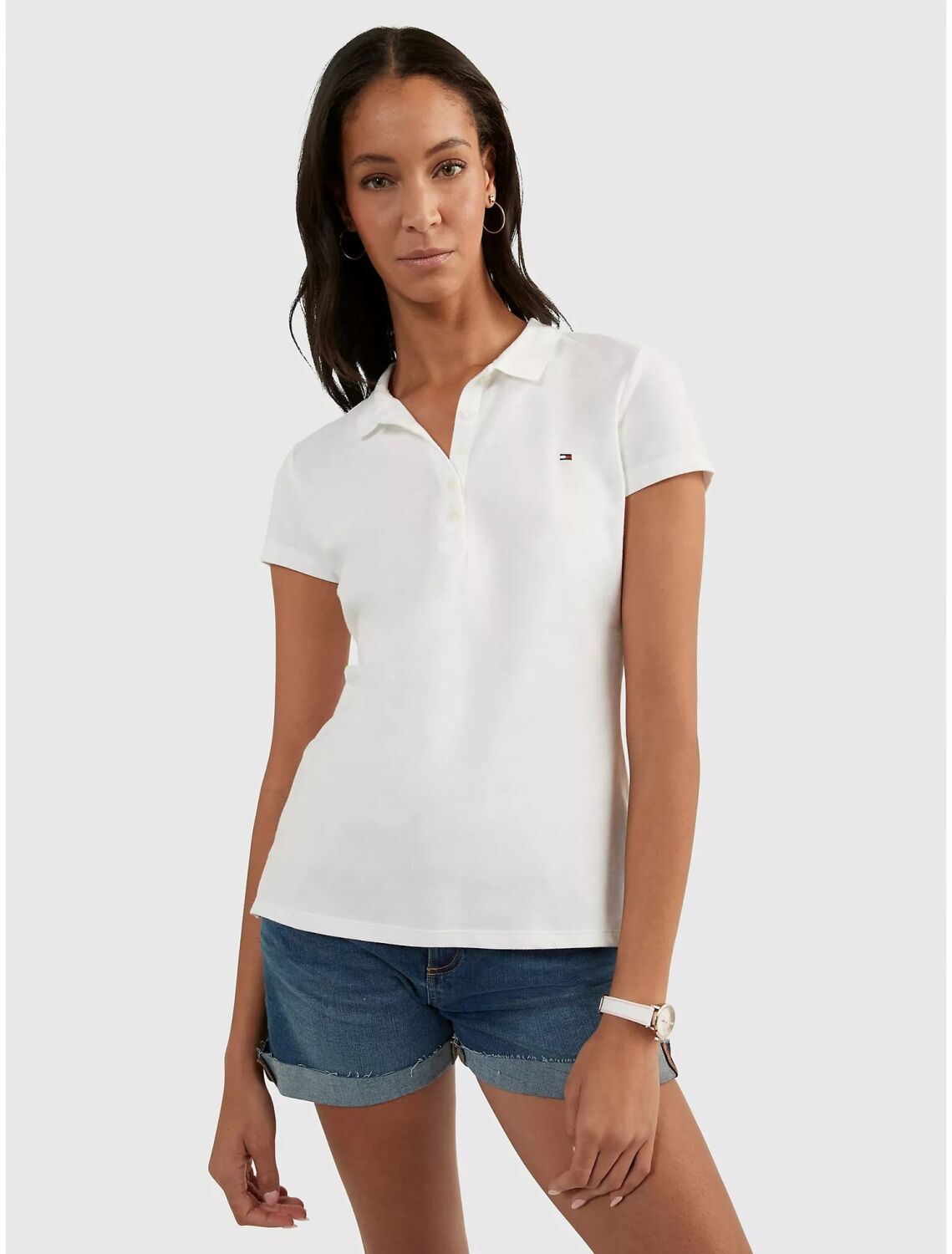 Tommy Hilfiger White Cotton Men's Polo Shirt main image 1