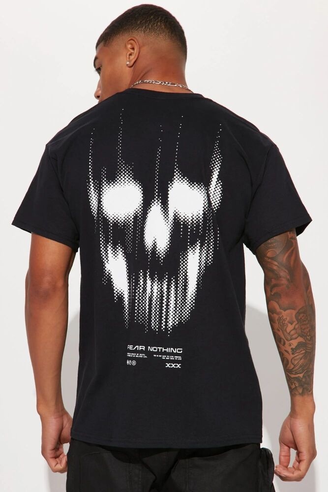 Black Fear Nothing Short Sleeve T-Shirt Size: 1XL