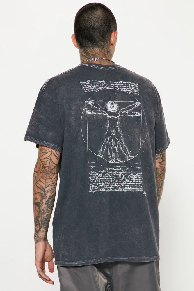 Leonardo Short Sleeve Print T-Shirt Size: S