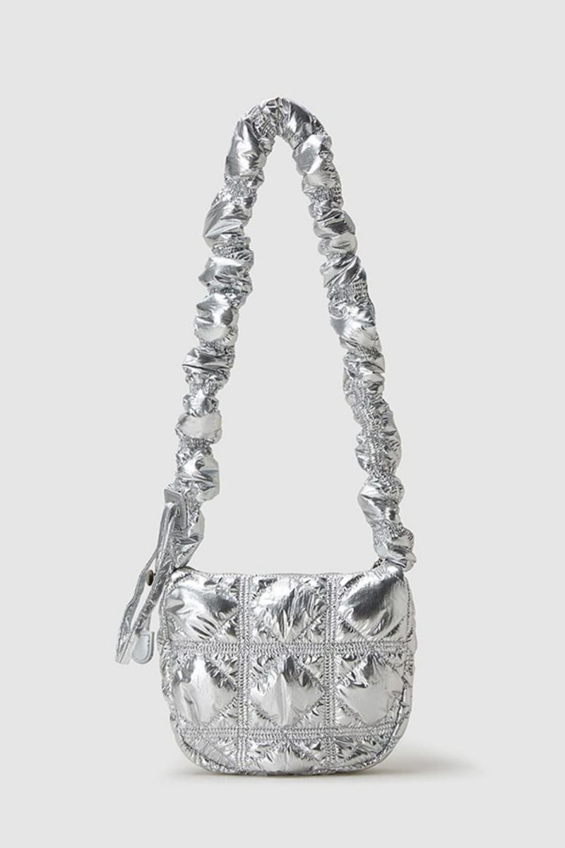 Silver Zip-up Shoulder Bag COMING SOON