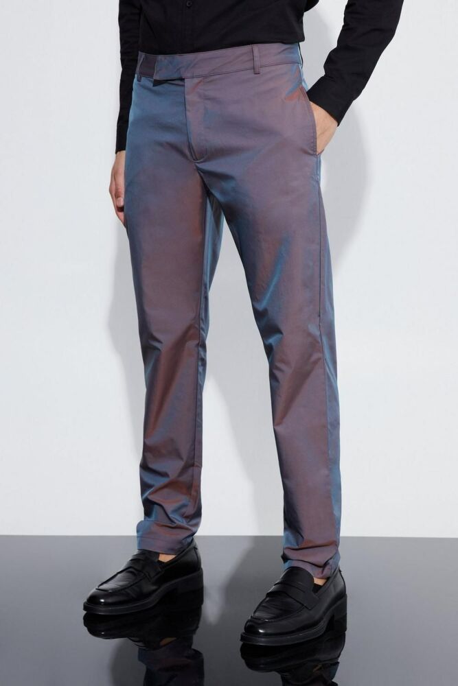 Purple Iridescent Slim Fit Trouser SKU#675893