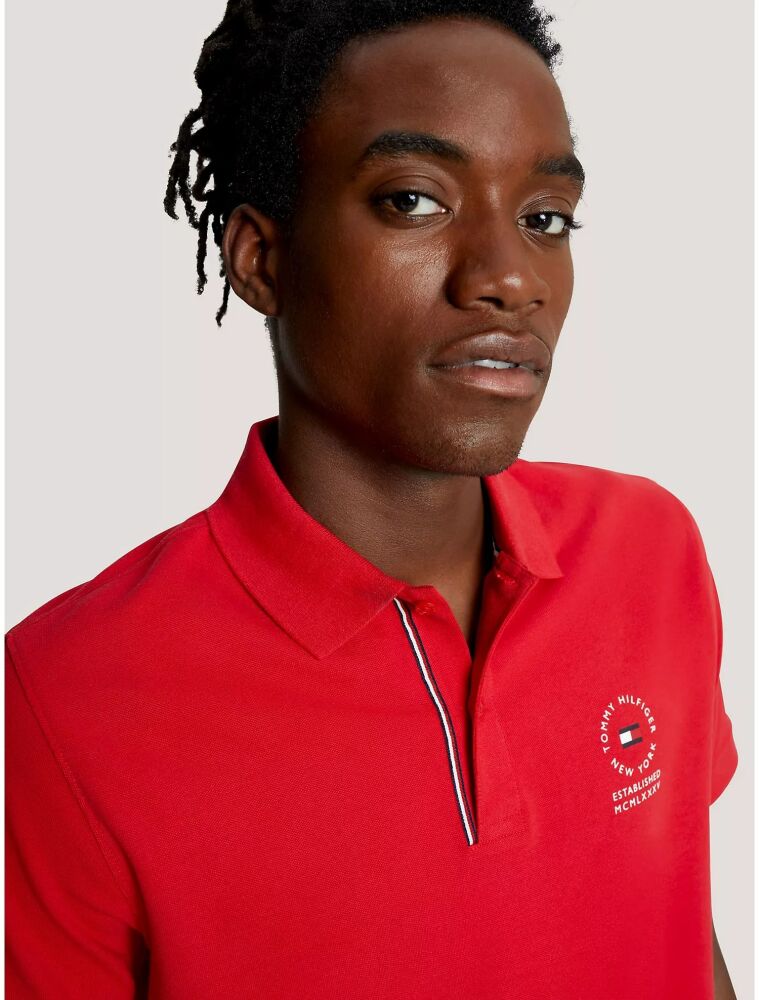 Tommy Hilfiger Red Classic Custom Fit Polo