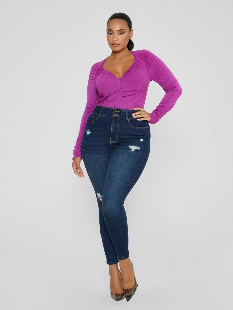 High Rise Curvy Fit Skinny Jeans SKU#587960