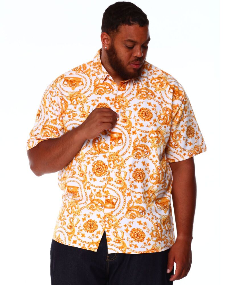 Crown Filigree Printed Woven Shirt (B&T) SKU#6758930