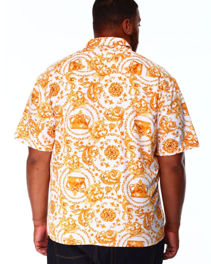Crown Filigree Printed Woven Shirt (B&T) SKU#6758930
