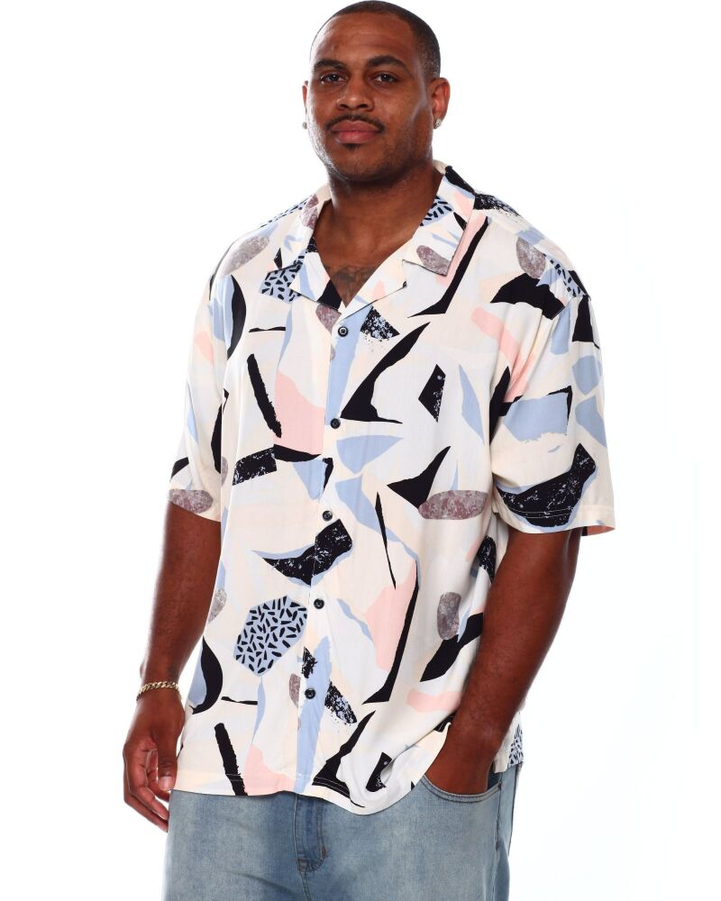 Abstract Print Woven Shirt (B&T) SKU#5647881