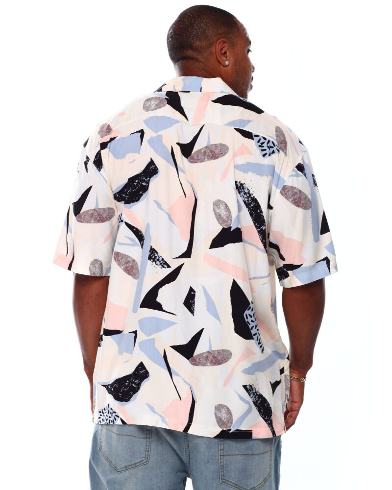 Abstract Print Woven Shirt (B&T) SKU#5647881