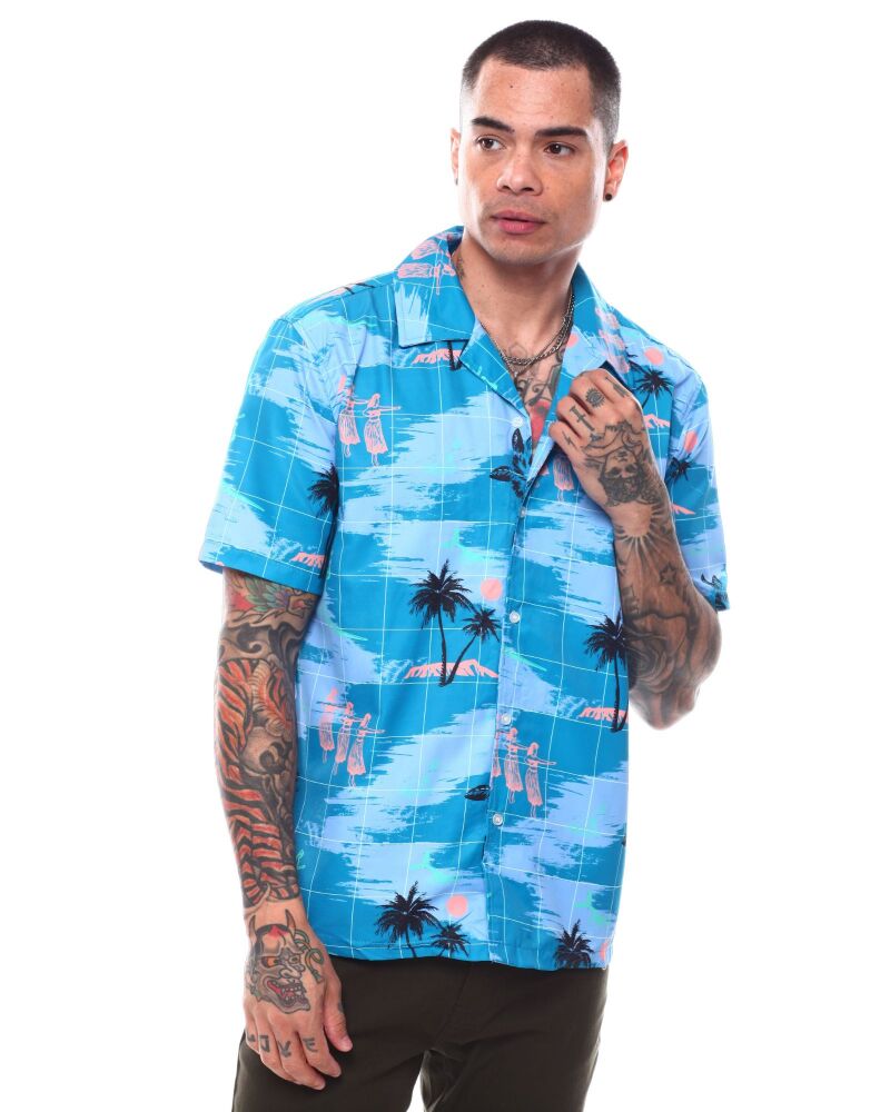 Aloha Girl Woven Shirt Size: S SKU#2343546
