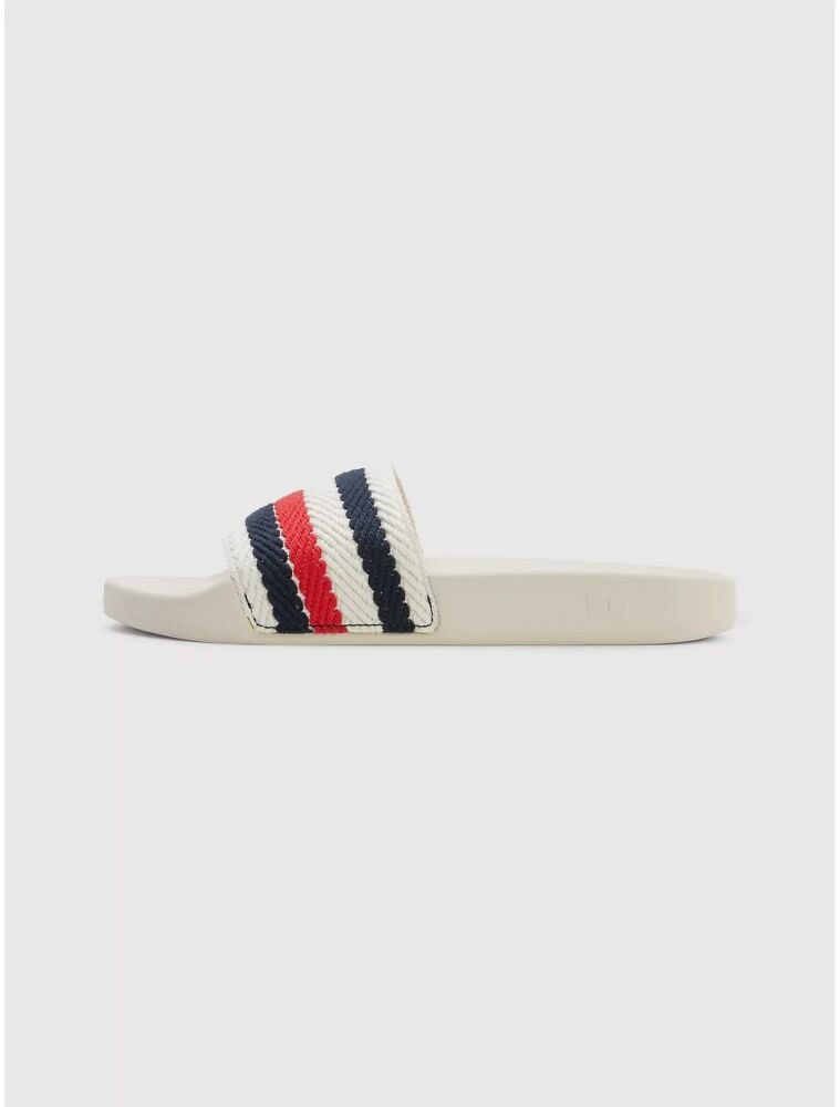 Tommy Hilfiger Logo Stripe Pool Slide Size: 9.5