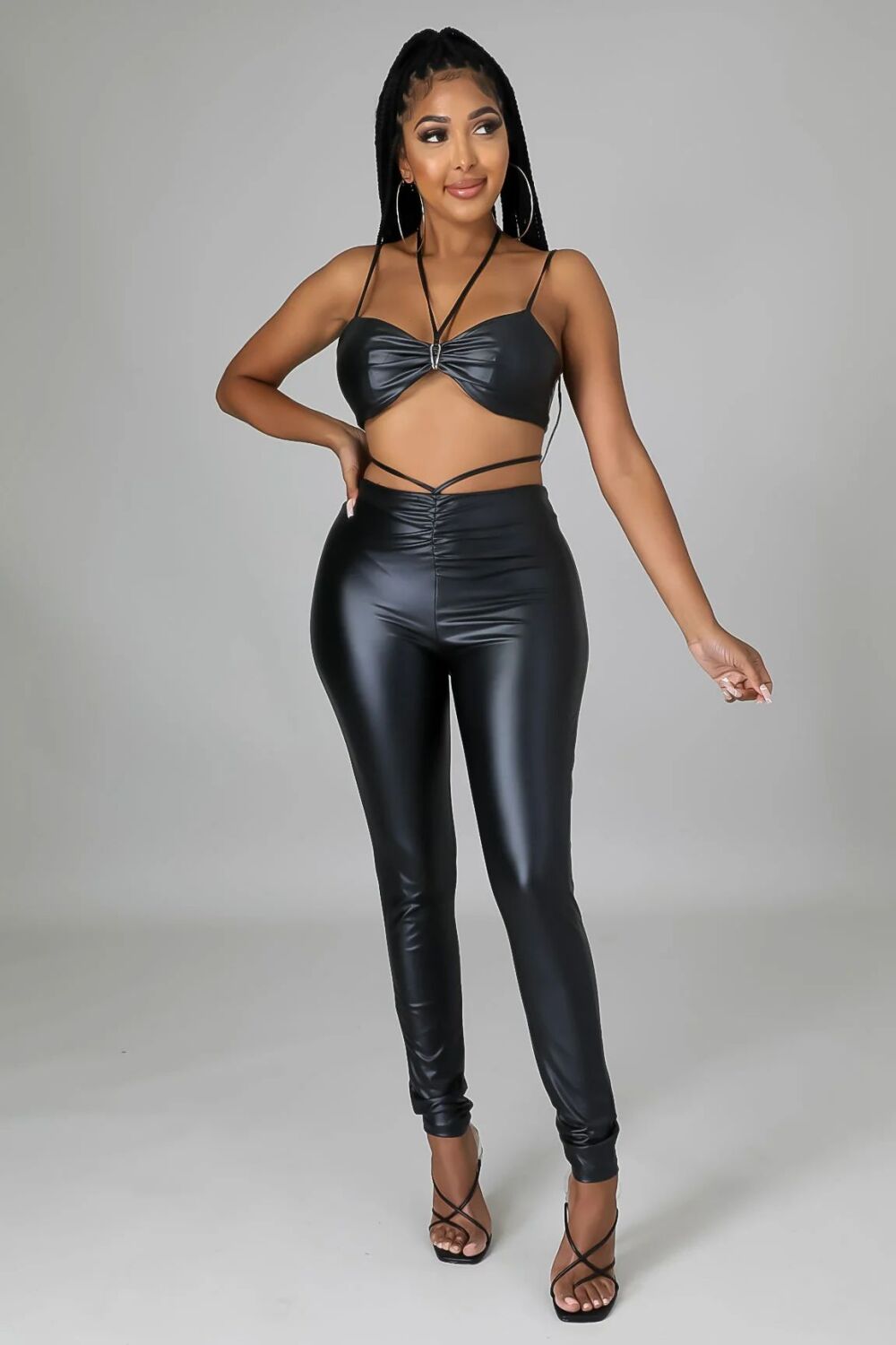 Black Too Bad For Him Pant Set