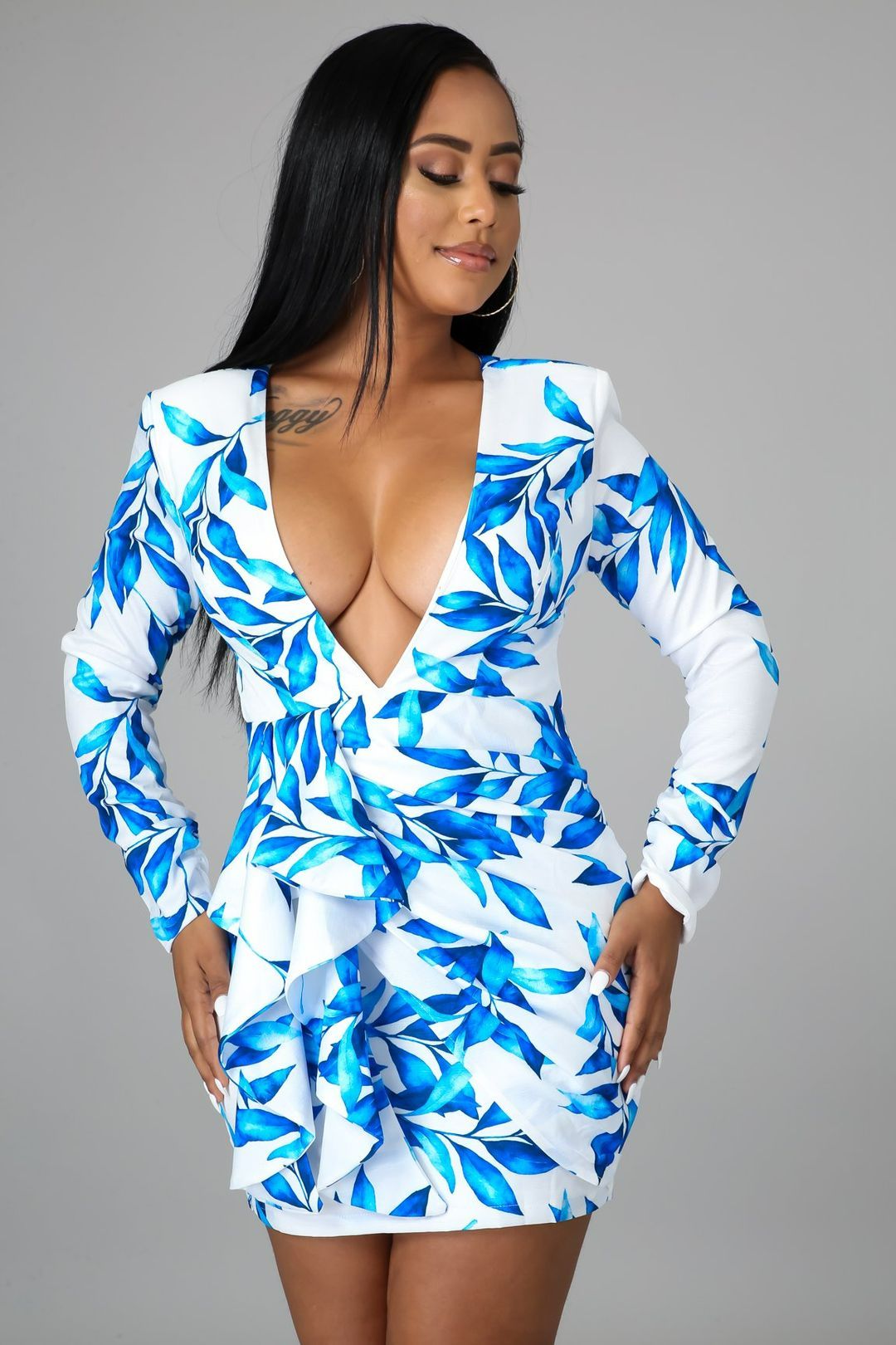 Blue Leave Them Breathless Dress Size: S SKU: DA07689877