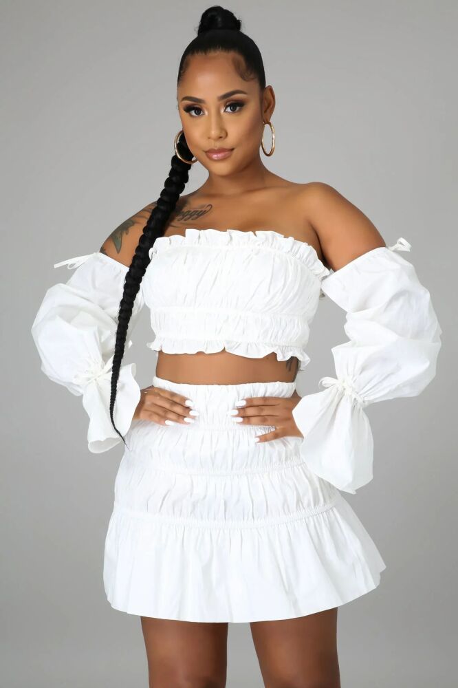 Off-White Cutie Walking Skirt Set SKU: MS05674833