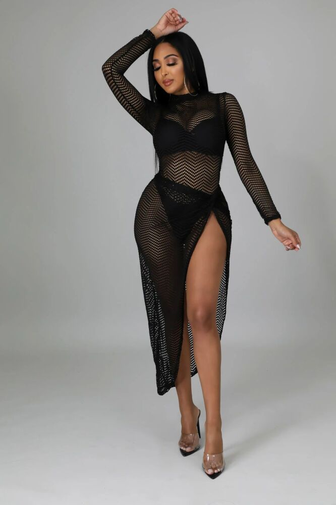 Black Bia Bodysuit Skirt Set Size: L SKU: MS08909443
