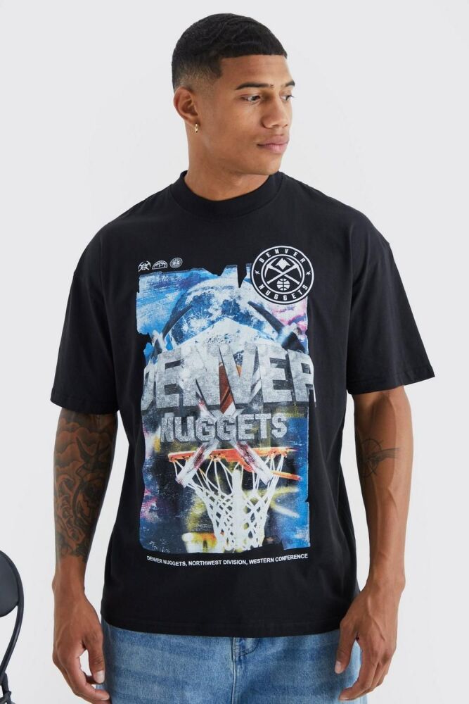 Oversize Denver Nuggets NBA License T Shirt Size: S
