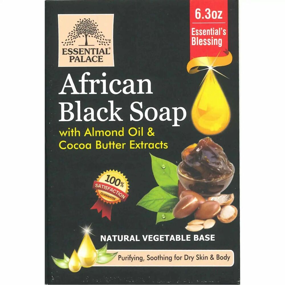 African Black Soap W/Almond & Cocoa