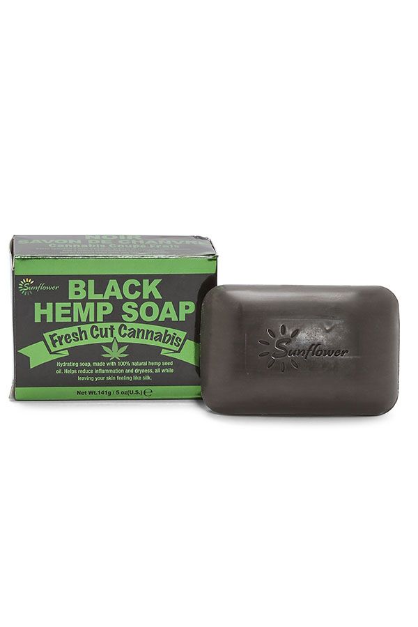 Sunflower: Fresh Cannabis Black Hemp Soap