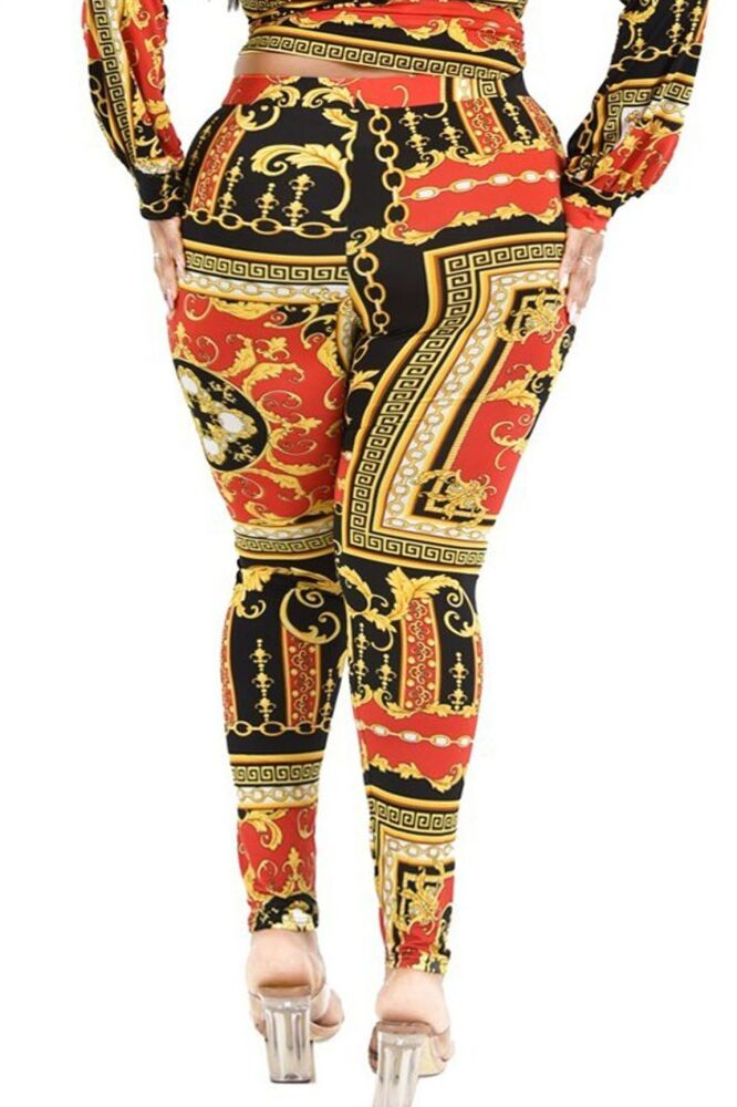 Multicolor Printed Stretch Fitting Leggings SKU: 5657499021