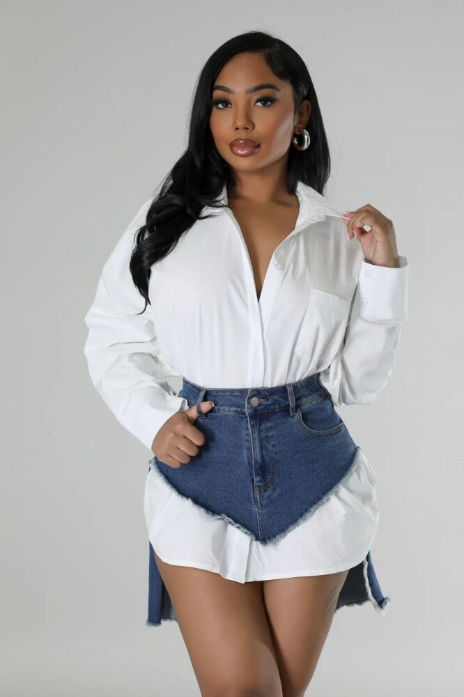 Work Your Nerve Skirt Non-Stretch High-waisted Size: M